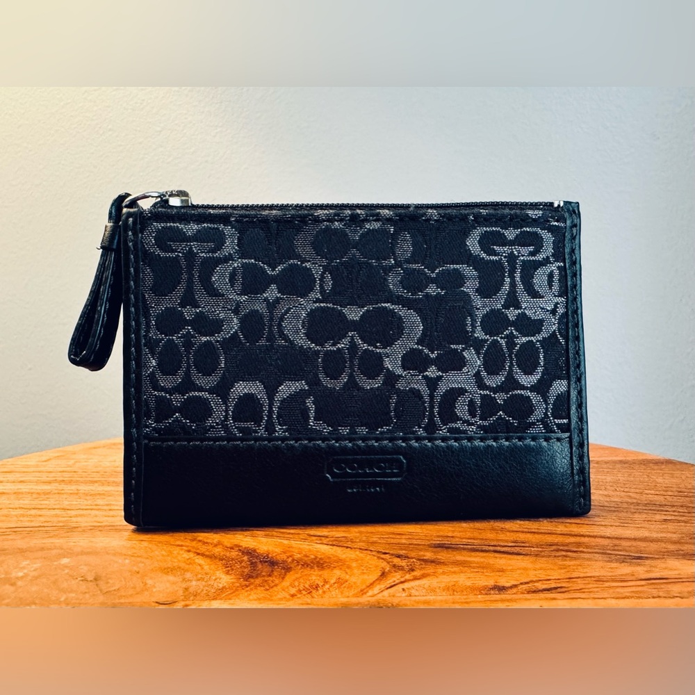 Black Coach card wallet